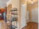 Entryway with built-in bench, storage, and hardwood floors at 586 Eastern Isle Ave, Summerville, SC 29486
