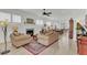 Spacious living room with hardwood floors, gas fireplace, and comfy seating at 661 Blueway Ave, Summerville, SC 29486