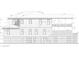 Architectural drawing of the house's rear elevation at 3703 Hartnett Blvd, Isle of Palms, SC 29451