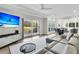 Open living space with sectional sofa, dining area, and water views at 4910 Green Dolphin Way, Kiawah Island, SC 29455