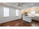 Living room with hardwood floors and open kitchen at 59 Ashe St, Charleston, SC 29403