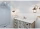 Elegant bathroom with white subway tile and a vintage vanity at 59 Ashe St, Charleston, SC 29403