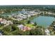 Wide aerial view of waterfront community with lush landscaping at 106 W Shipyard Rd, Mount Pleasant, SC 29464