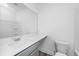 Simple bathroom with white toilet and vanity with white countertop at 217 Cache Ct # 9, Charleston, SC 29414