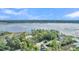 Aerial view showcasing waterfront property and neighborhood at Lot 93 Lady Banks Ln, Hollywood, SC 29470