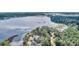 Wide aerial view of waterfront property and homes at Lot 93 Lady Banks Ln, Hollywood, SC 29470