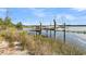 Wooden boat dock on calm water with access to the river at Lot 93 Lady Banks Ln, Hollywood, SC 29470