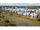 Aerial view of homes near a marsh at 9844 Haven Loop, Johns Island, SC 29455