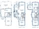3-story home floor plan with 3 bedrooms, bonus room, and garage at 9844 Haven Loop, Johns Island, SC 29455