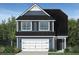 Two-story house with blue siding and white garage door at 173 Cantona Dr, Summerville, SC 29483