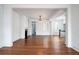 Open living area with hardwood floors and fireplace at 106 Church St # D, Charleston, SC 29401