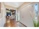 Bright entryway with hardwood floors and view of living area at 525 Parkdale Drive, Charleston, SC 29414