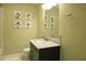 Updated bathroom with marble vanity and stylish decor at 309 Wintergreen Rd, Walterboro, SC 29488