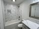 Updated bathroom with a bathtub, shower, and modern vanity at 861 Savage Rd, Charleston, SC 29414
