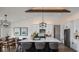 Modern kitchen with white cabinets, large island, and pendant lighting at 00 Handsome Dr, Johns Island, SC 29455