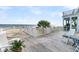 Spacious oceanfront deck with hammock and ample seating at 1408 Palmetto Blvd, Edisto Island, SC 29438