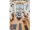 Grand living room with high ceilings, hardwood floors, and ocean views at 1408 Palmetto Blvd, Edisto Island, SC 29438