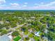 Aerial view showing home's location in residential area at 4621 Durant Ave, North Charleston, SC 29405