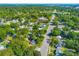 Aerial view showing home's location in residential area at 4621 Durant Ave, North Charleston, SC 29405