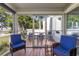 Screened porch with marsh views and grill at 1712 Live Oak Park, Seabrook Island, SC 29455