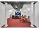 Home theater with projector, screen, and comfortable seating at 1000 Rivershore Rd, Charleston, SC 29492