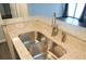 Modern kitchen with stainless steel appliances and white quartz countertops at 1481 Center Extension St # 208, Mount Pleasant, SC 29464