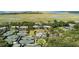 Aerial view of community with tennis courts and clubhouse at 1640 Live Oak Park, Seabrook Island, SC 29455
