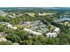 Aerial view of condo 1640 and surrounding tennis courts at 1640 Live Oak Park, Seabrook Island, SC 29455