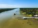 Waterfront view with multiple private docks at 7848 Pelican Bay Dr, Awendaw, SC 29429