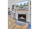 Modern fireplace with marble surround in living room at 205 Whitesville Rd, Moncks Corner, SC 29461