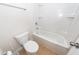 Clean bathroom with a shower/tub combo and white tile at 208 Sweetspire Ln, Summerville, SC 29483