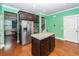 Kitchen with stainless steel appliances and granite island at 208 Sweetspire Ln, Summerville, SC 29483