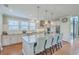 Eat-in kitchen with granite island and stainless steel appliances at 620 Chigwell Springs Ln, Summerville, SC 29486