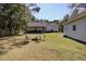 Firepit area and expansive green space in backyard at 1746 Pierpont Ave, Charleston, SC 29414