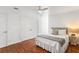 Bedroom with hardwood floors and ceiling fan at 3906 Heron Marsh Cir, Johns Island, SC 29455