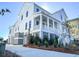 Two-story home with white siding and gray accents at 1467 Jeremy Cay Ct, Awendaw, SC 29429