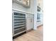 Stainless steel wine cooler built into kitchen cabinetry at 1467 Jeremy Cay Ct, Awendaw, SC 29429