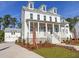 White two-story house, detached garage at 3869 Delinger Dr, Mount Pleasant, SC 29466