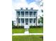Gray two-story house, front porch, landscaping at 3869 Delinger Dr, Mount Pleasant, SC 29466