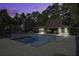 Community pool area at night with lighting at 809 Andrea Ln, Hanahan, SC 29410