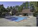 Community pool area with pool house and lounge chairs at 809 Andrea Ln, Hanahan, SC 29410