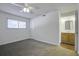 Bedroom with ceiling fan and en-suite bathroom at 809 Andrea Ln, Hanahan, SC 29410