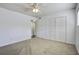 Bedroom with ceiling fan and built-in closet at 809 Andrea Ln, Hanahan, SC 29410