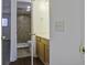 Bathroom with shower and toilet at 809 Andrea Ln, Hanahan, SC 29410