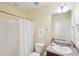 Clean bathroom with shower, toilet and vanity at 3065 Sugarberry Ln, Johns Island, SC 29455