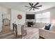 Cozy sitting area with fireplace and built-in shelving at 207 Shortmarsh St, Summerville, SC 29486