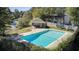 Community swimming pool with surrounding fenced yard at 607 Waterwood Dr, Goose Creek, SC 29445