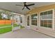 Relaxing screened porch with ceiling fan and access to backyard at 1302 Berry Grove Dr, Summerville, SC 29485