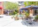 Relaxing courtyard with fountain and cafe seating at 1311 S Jenkins Lagoon Dr, Seabrook Island, SC 29455