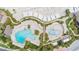 Resort-style pool with plenty of lounge chairs and shade structures at 1311 S Jenkins Lagoon Dr, Seabrook Island, SC 29455